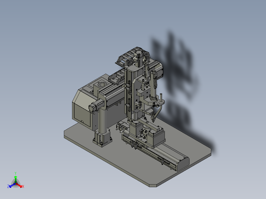 锁螺丝机构-A正等轴测图