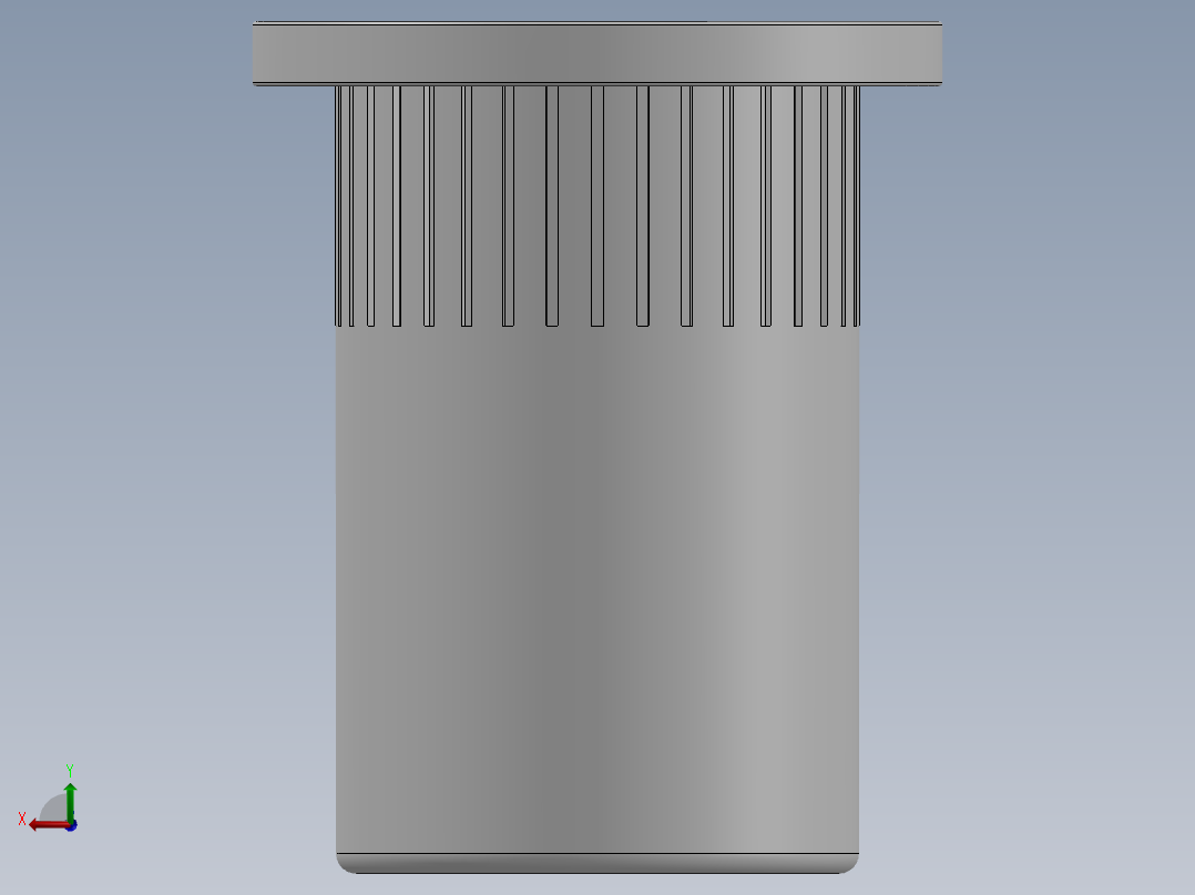 铆钉螺母M3-M12后视图