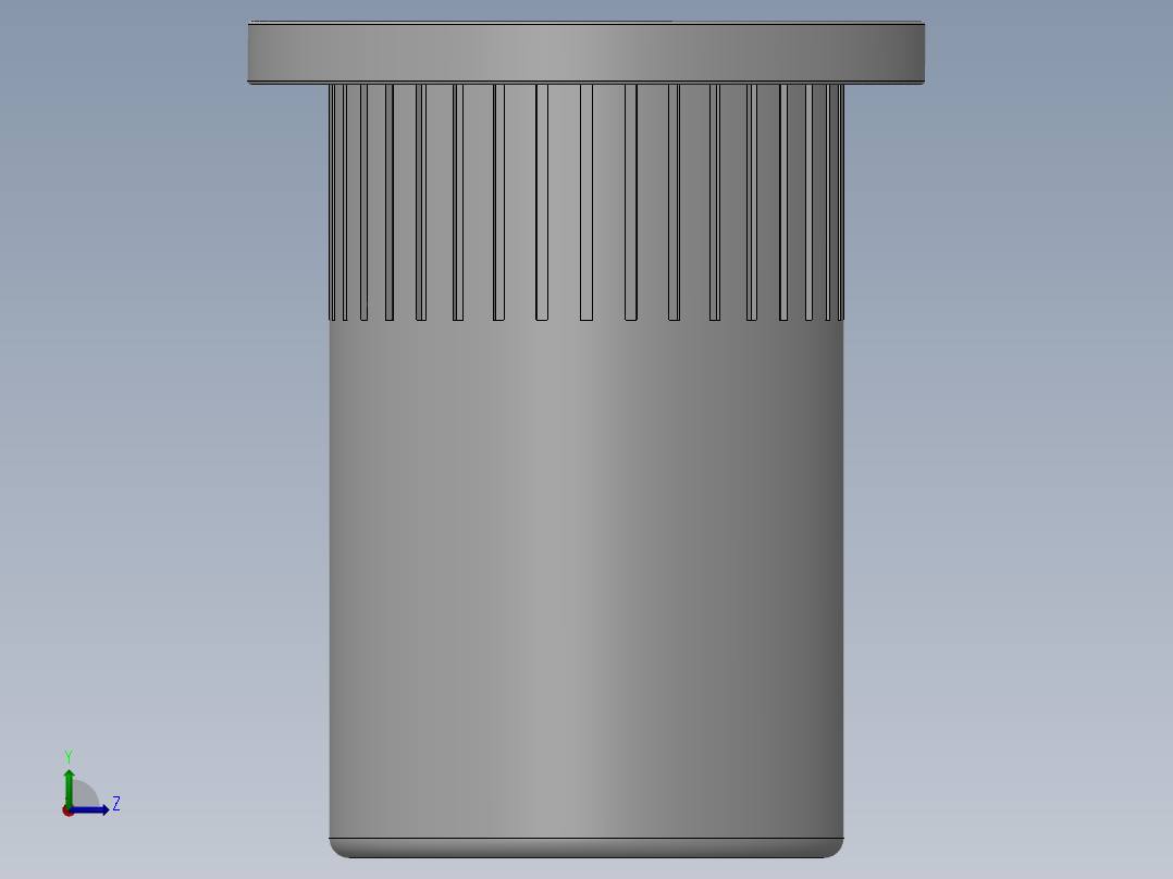 铆钉螺母M3-M12左视图