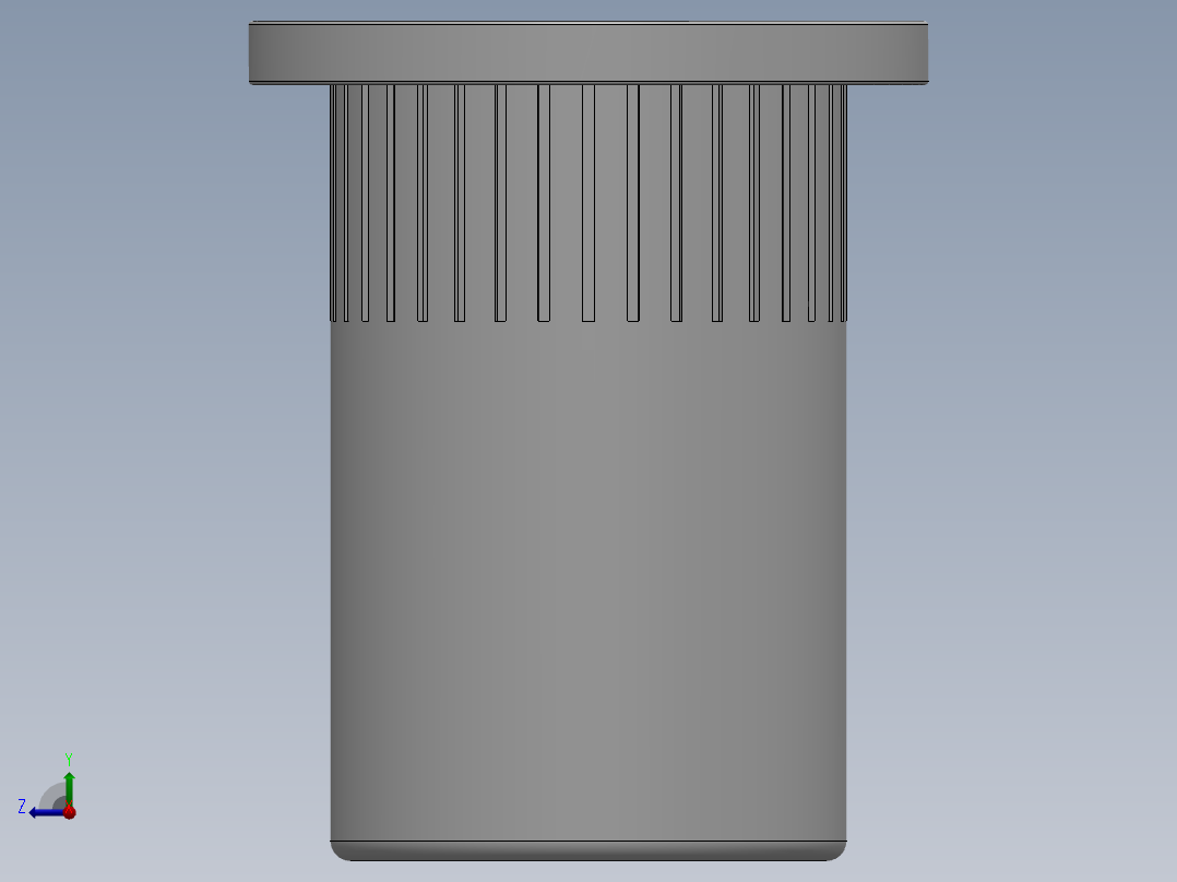 铆钉螺母M3-M12右视图