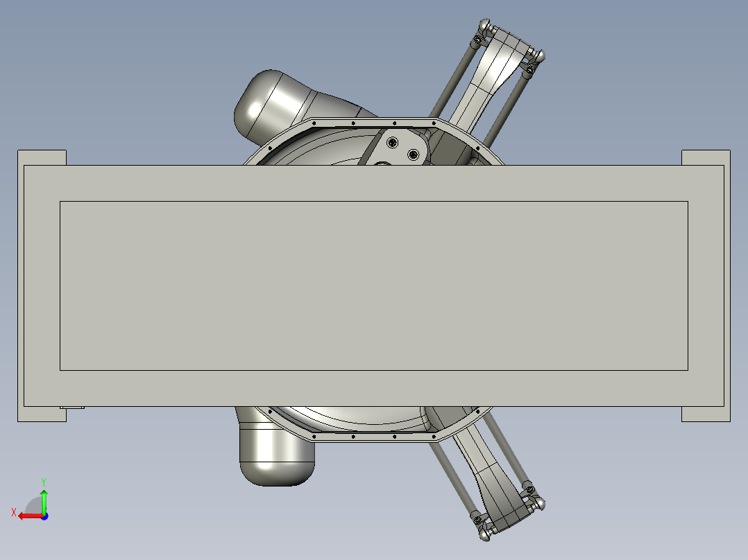 蜘蛛手组件后视图
