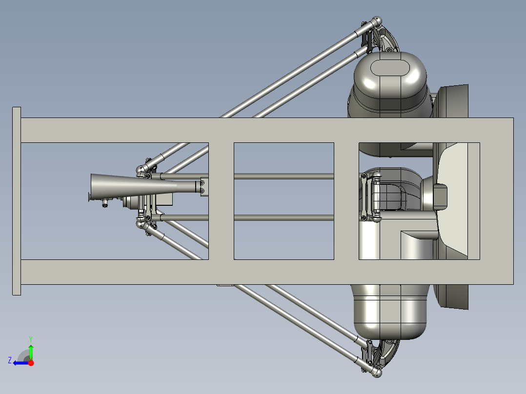 蜘蛛手组件右视图