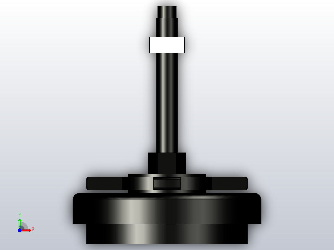 脚杯WAM04-D140-M16-L100前视图