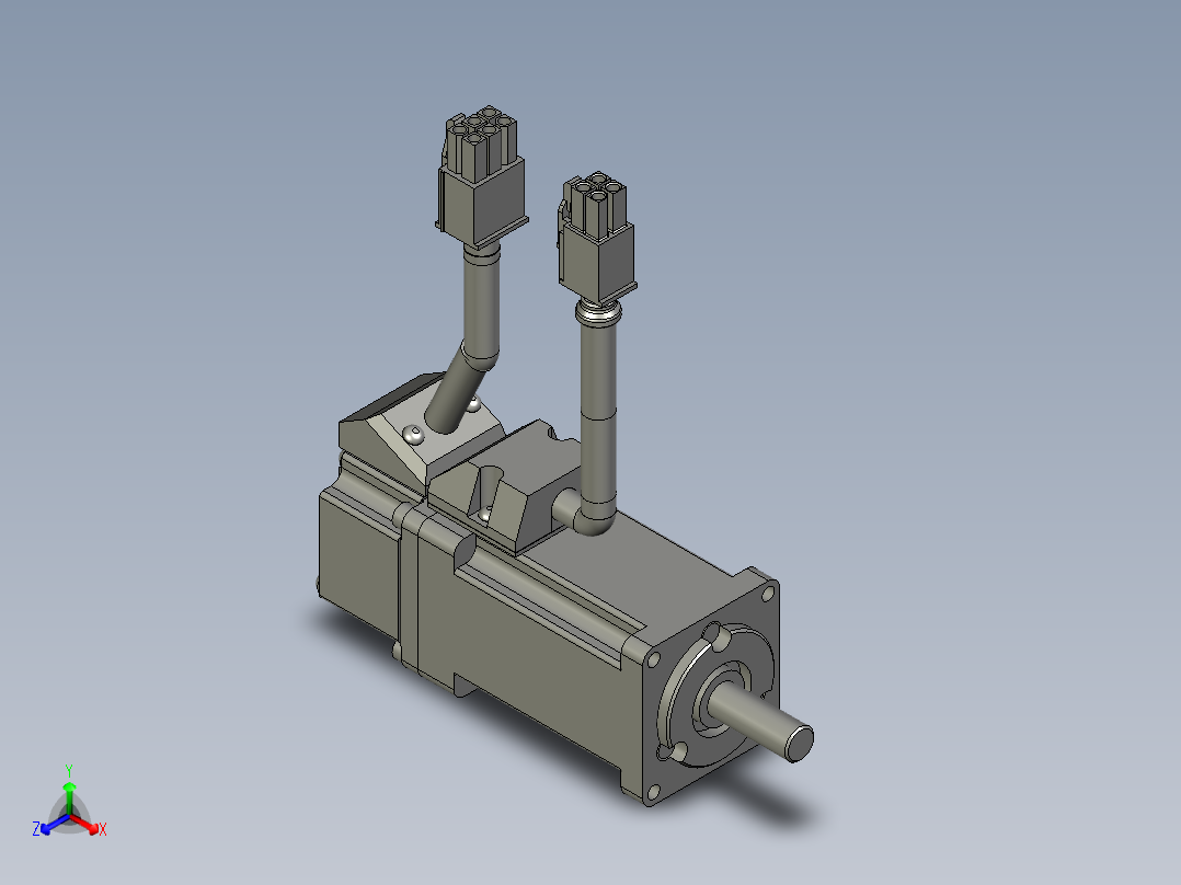 MSMD011G1AA(100W松下伺服正等轴测图