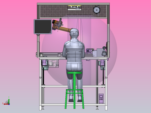 智慧桌，仿形齐套料盒储存仓、摆盘螺钉、清洁剂、镊子等后视缩略图
