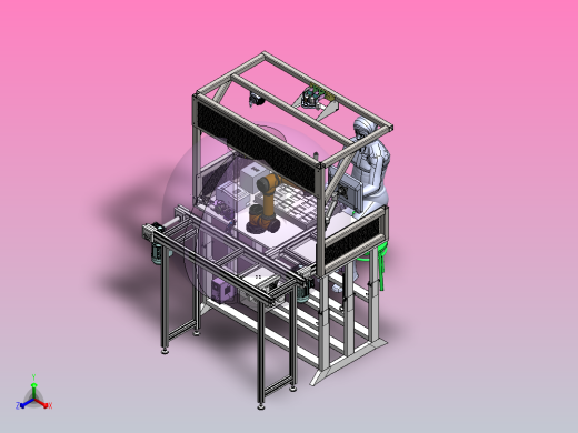 智慧桌，仿形齐套料盒储存仓、摆盘螺钉、清洁剂、镊子等正等轴测缩略图