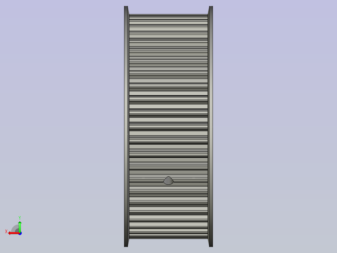 标准型半圆弧形齿同步带轮S8M型SS8MHK-50-40-dk25-A后视图