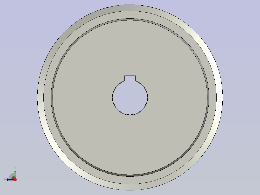 标准型半圆弧形齿同步带轮S8M型SS8MHK-50-40-dk25-A右视图
