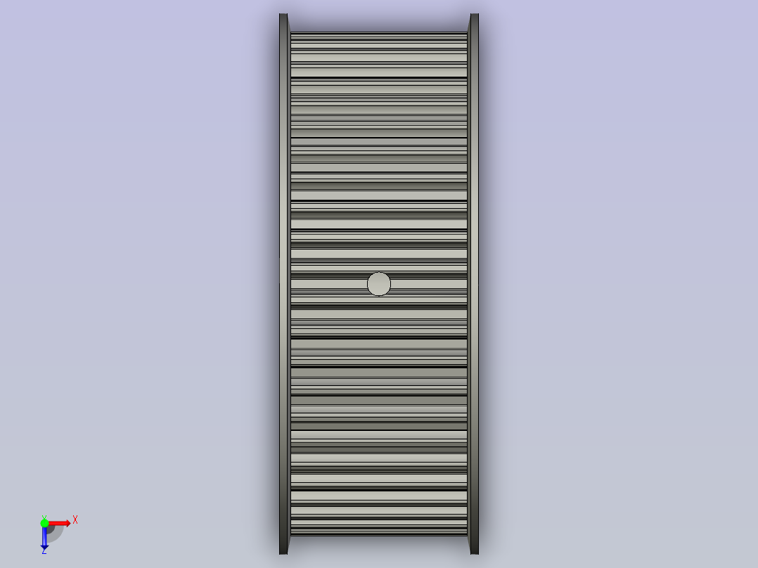 标准型半圆弧形齿同步带轮S8M型SS8MHK-50-40-dk25-A俯视图
