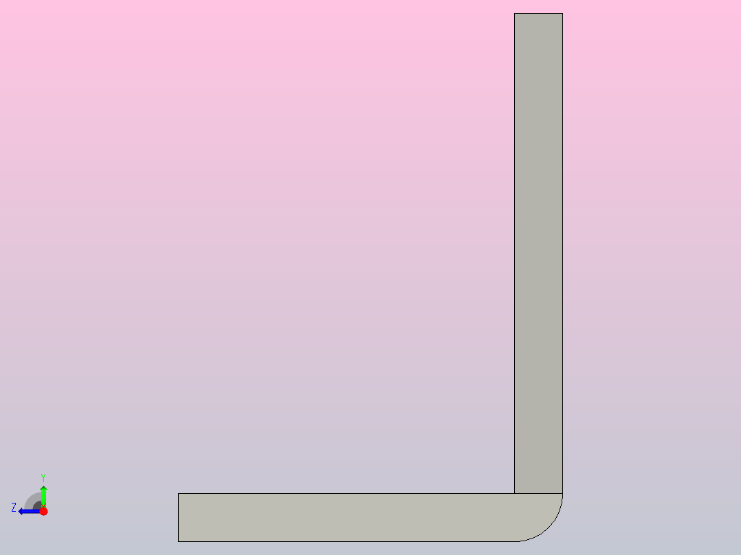 笔型气缸安装支架附件F-PB10LB(10)X右视图