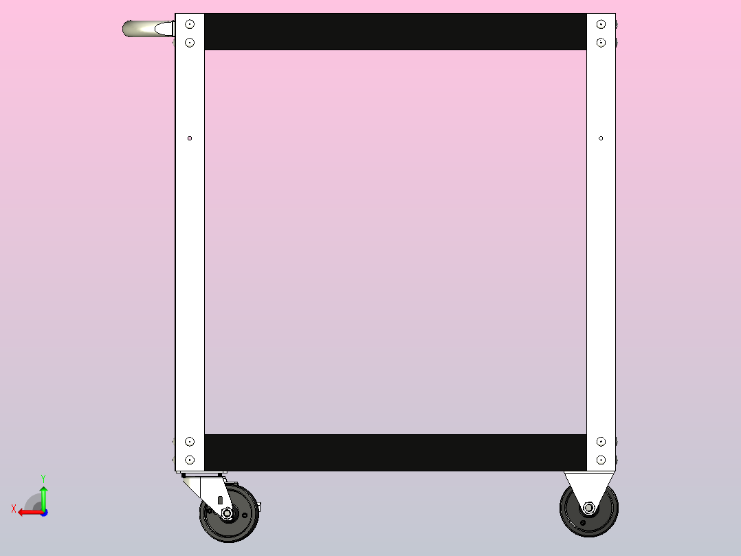 工具车后视图