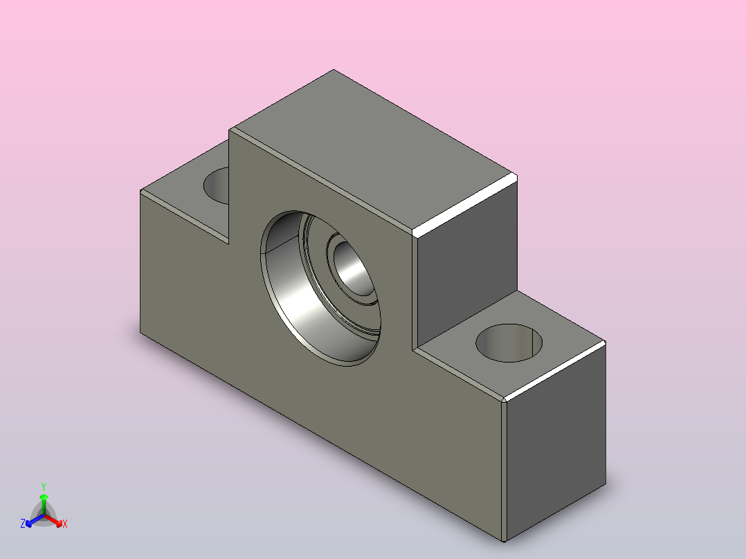 EF螺杆支撑座[EF-10]主视图
