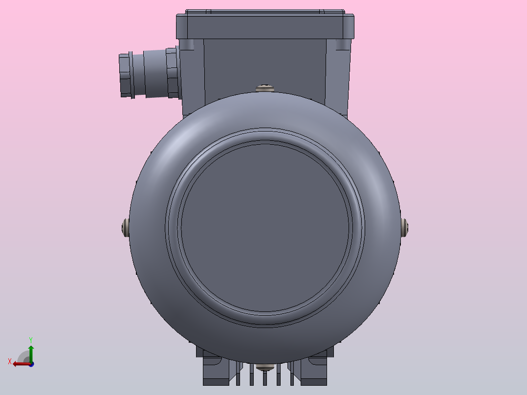 简单输送机1000mm后视图