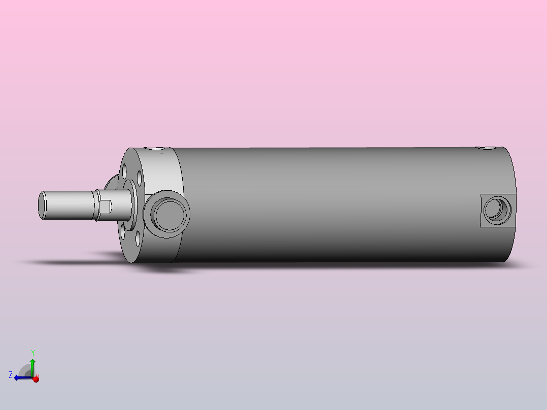 气缸CG1UN63-150主视图