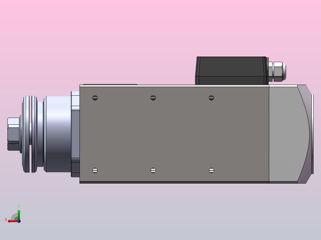 JTH6068B-SCF30(中线盒)  精密锯切电机[JTH6068B-S09P3.00-SCF30]后视图