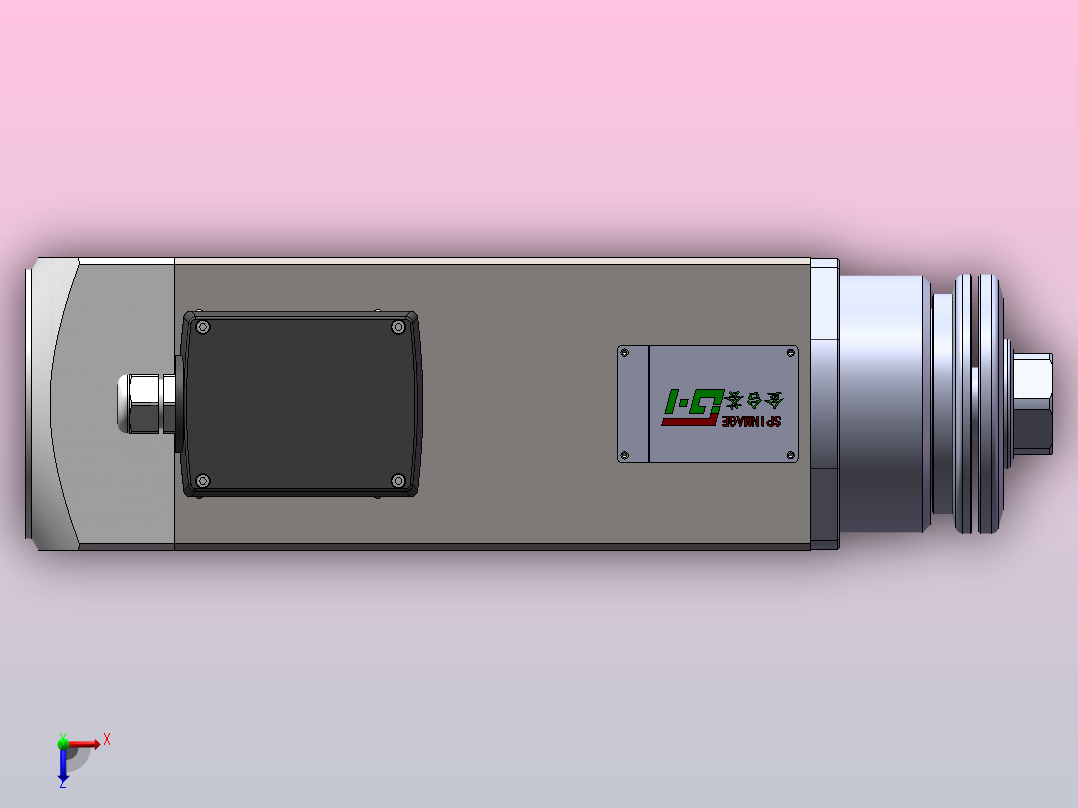 JTH6068B-SCF30(中线盒)  精密锯切电机[JTH6068B-S09P3.00-SCF30]俯视图