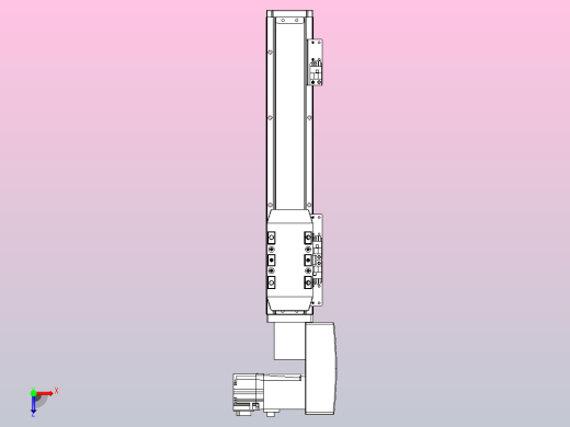 机器人皮带驱动直线轴TPA-GCB-50-P42-L200-QR-M10-N3俯视缩略图