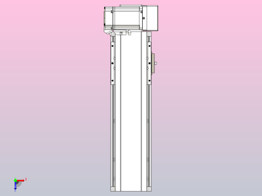 皮带直线轴半封闭可选导轨TPA-HNB-105D-90-L200-LU-C-P20-N3俯视缩略图