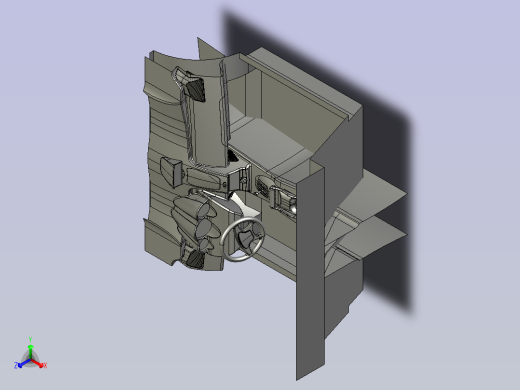 大蜥蜴车室内正等轴测缩略图