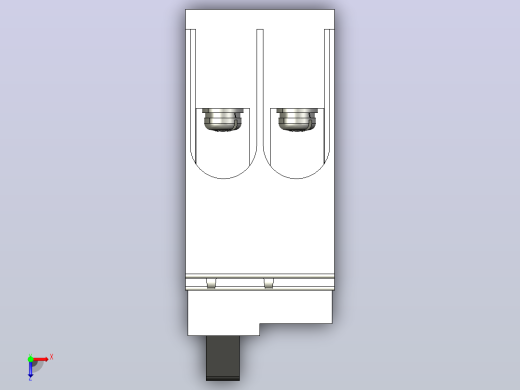 断路器NF50-SVFU 2P (1P+N)三菱电机俯视缩略图