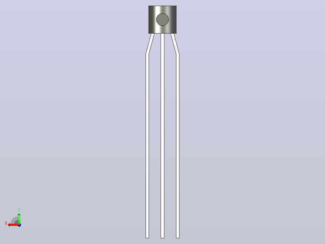 电子电路用12v-100mA电压调节器后视图