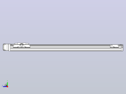 滚珠丝杠直线轴内置导轨TPA-GCR-40-1210C-L550-MR-M10-N3右视缩略图