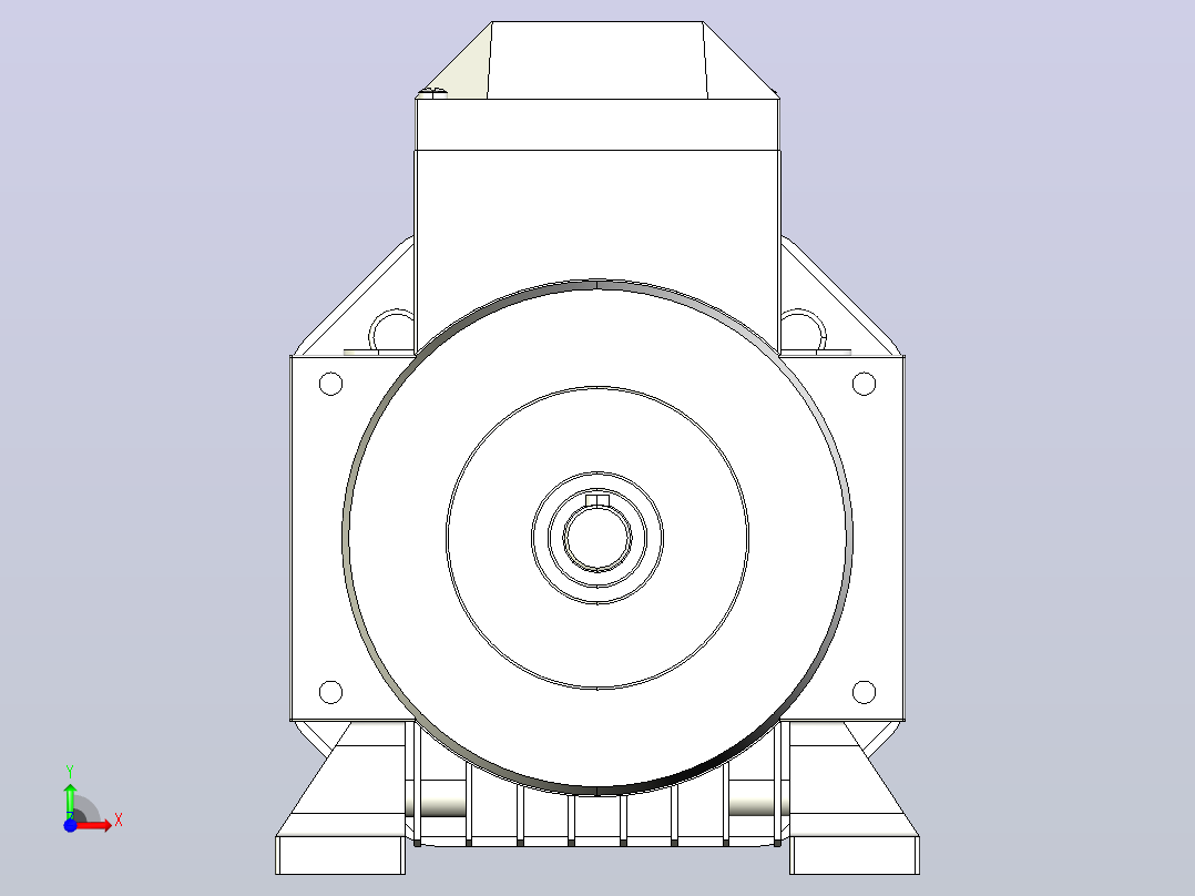 IM B3 H56-90通用电机[YS-711-4-B3]前视图