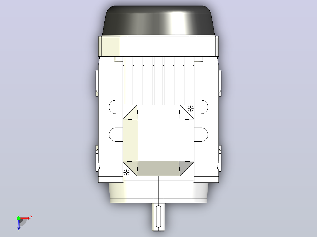 IM B3 H56-90通用电机[YS-711-4-B3]俯视图