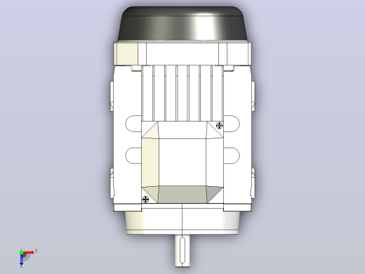 IM B3 H56-90通用电机[YS-711-4-B3]俯视缩略图