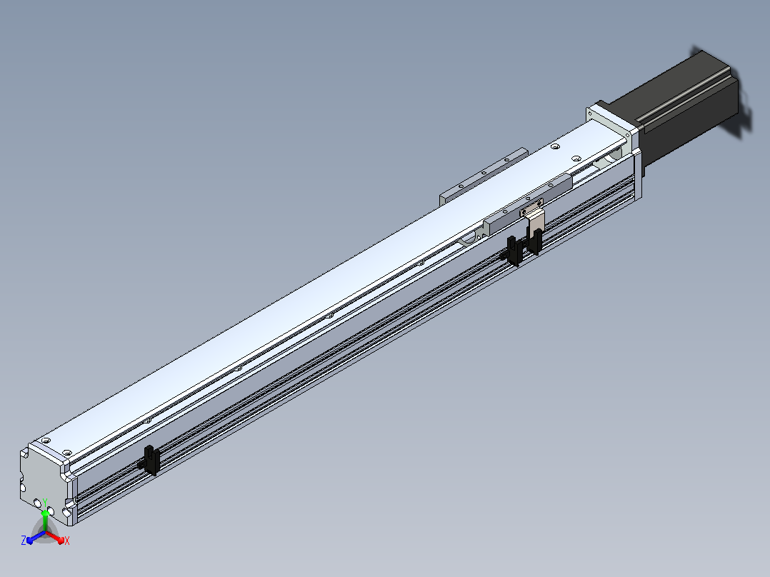 BSD68S-P10-S500-MN-CM丝杆模组正等轴测图