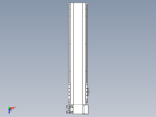 皮带直线轴半封闭可选导轨TPA-HNB-140D-120-L500-RP-Y-P40-N3俯视缩略图