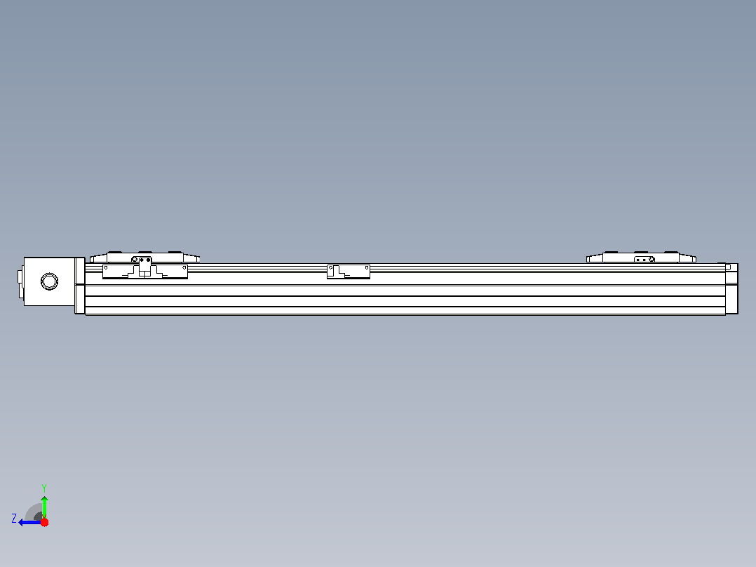 皮带直线轴双滑块型TPA-GCBS-80-P60-L225-DR-M20-N3右视图