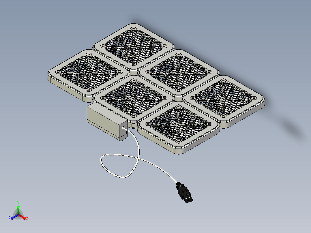 笔记本电脑散热垫主视图