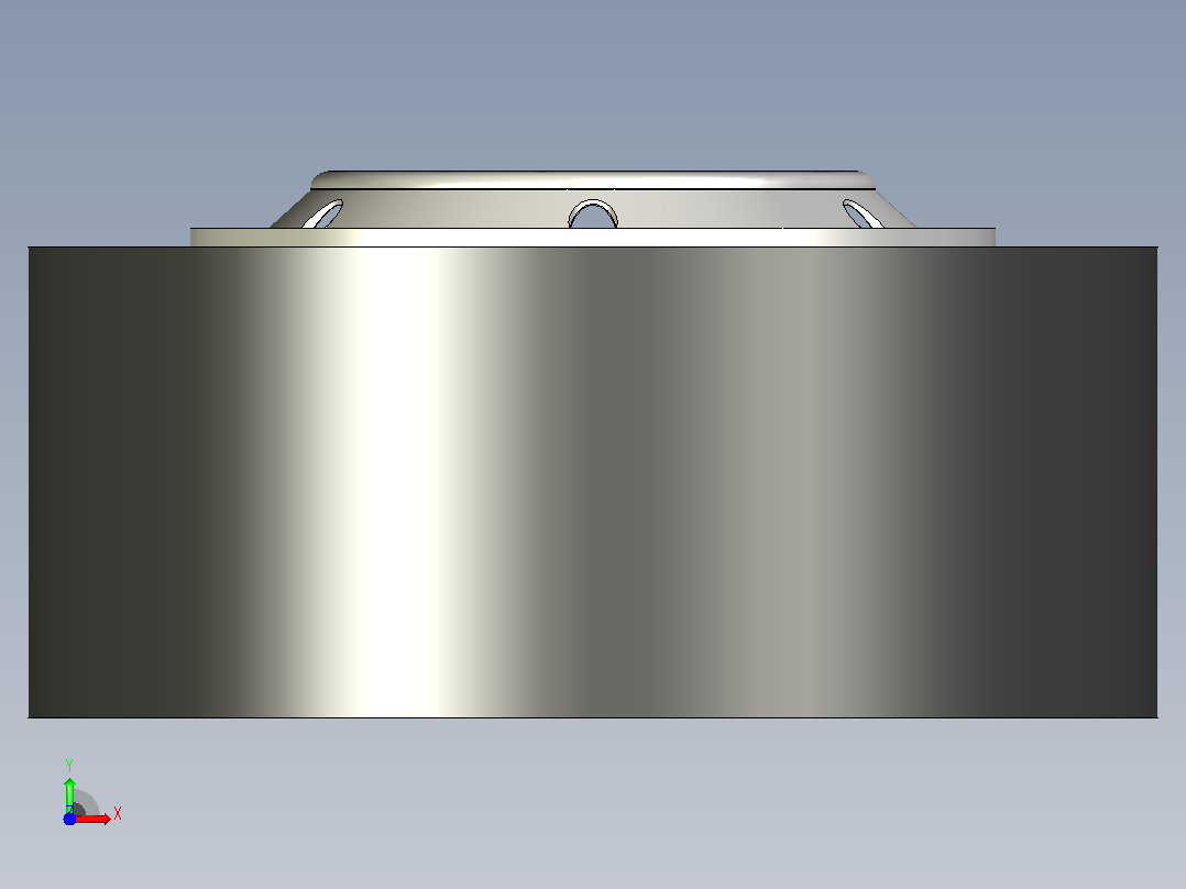 拖车轮模型前视图