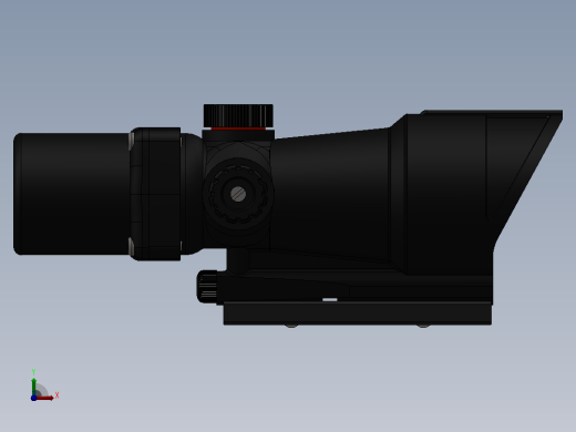 solidworks长筒型单筒望远镜设计前视缩略图