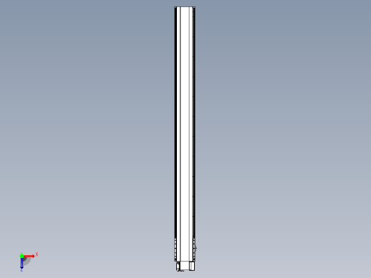 皮带直线轴半封闭可选导轨TPA-HNB-202D-140-L2200-RP-Y-P75-N3俯视缩略图
