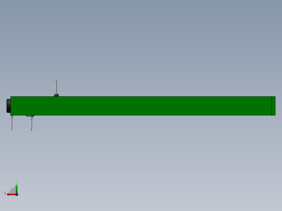 转子试验台（含CAD图纸）后视图