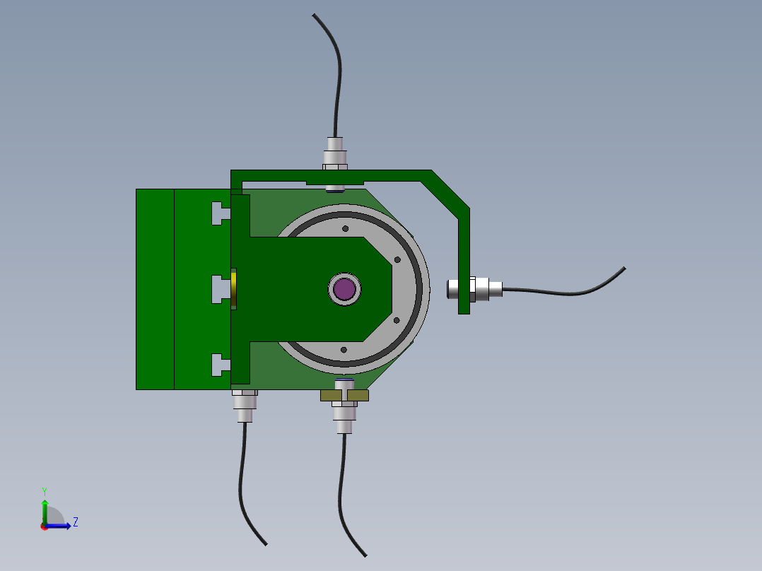 转子试验台（含CAD图纸）左视图