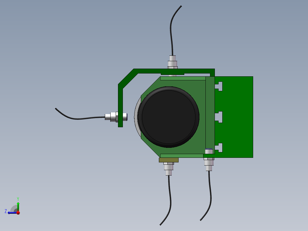 转子试验台（含CAD图纸）右视图