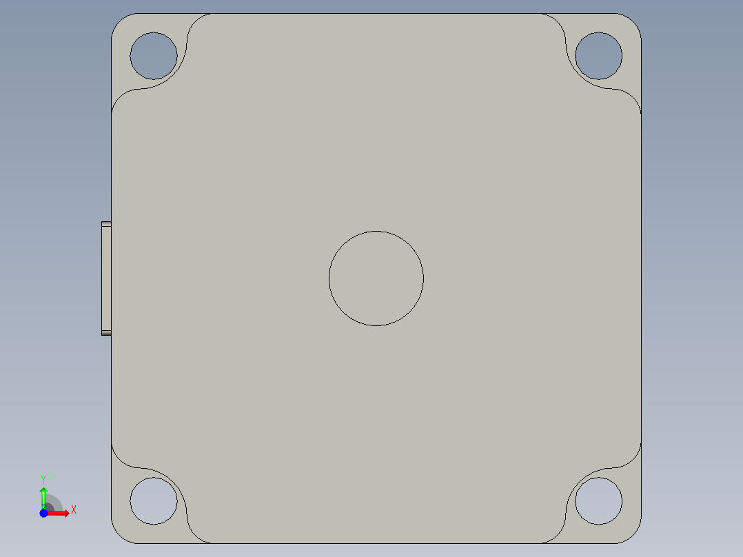 步进电机、实测图3D模型前视图