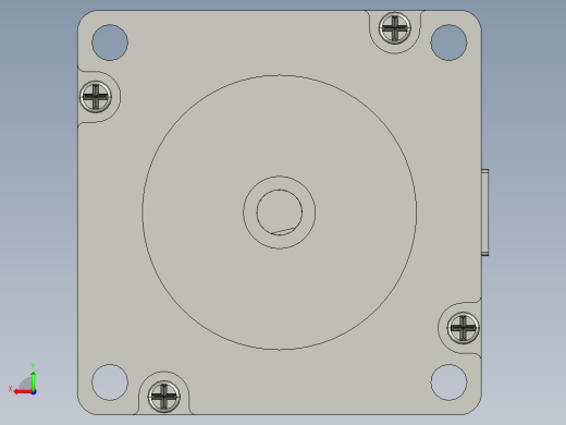 步进电机、实测图3D模型后视缩略图
