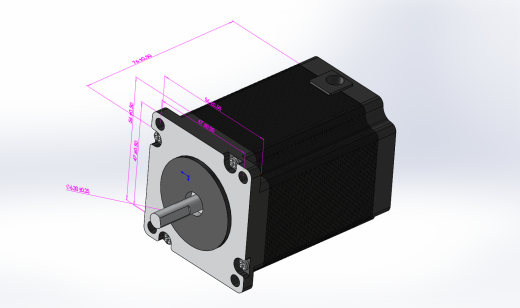步进电机、实测图3D模型缩略图
