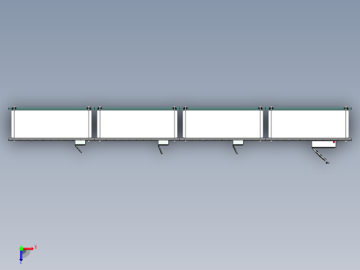 solidworks 钣金MCC控制箱俯视缩略图