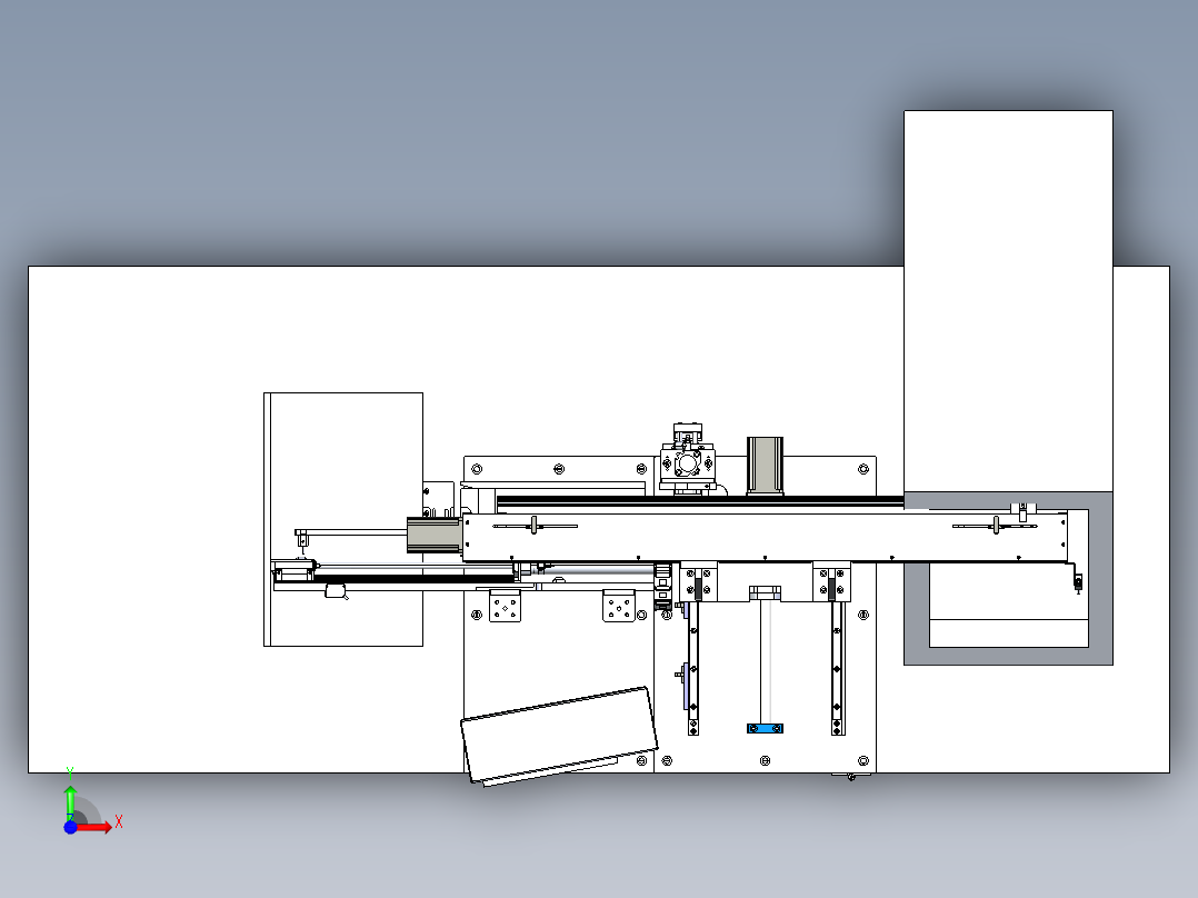 自动送料盒机前视图