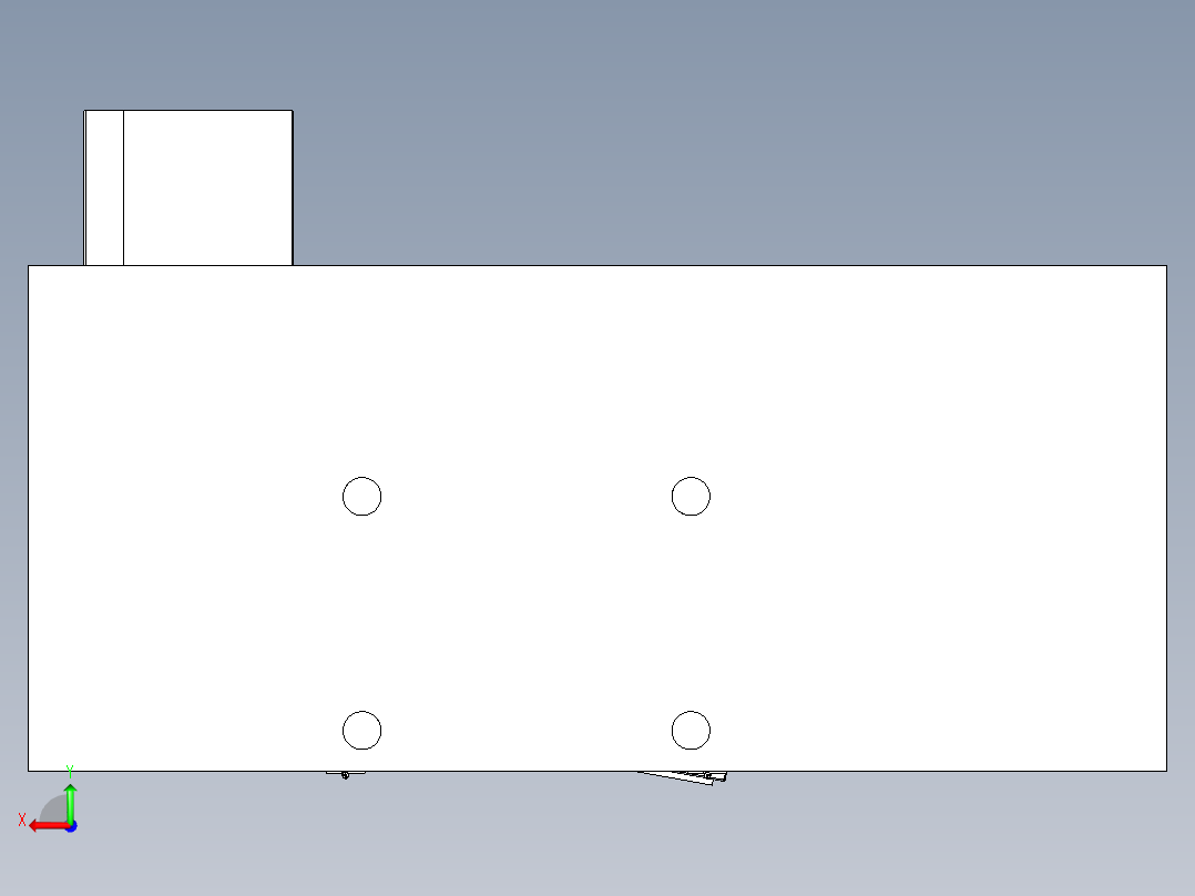 自动送料盒机后视图