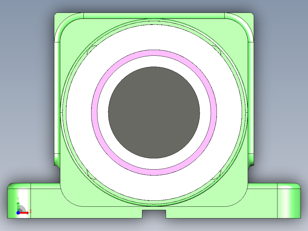 展刀动力头前视图