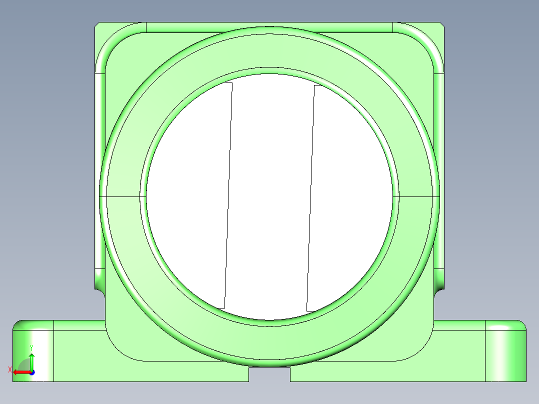 展刀动力头后视图