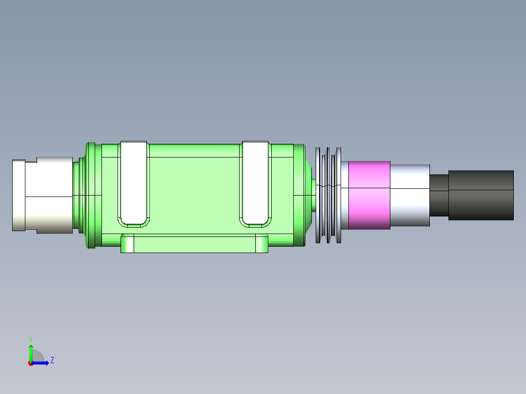展刀动力头左视图