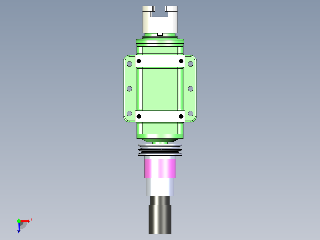 展刀动力头俯视图