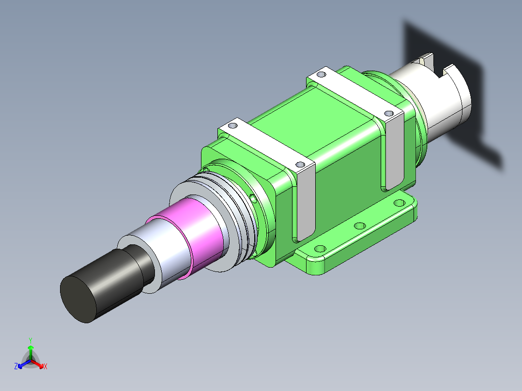 展刀动力头正等轴测图